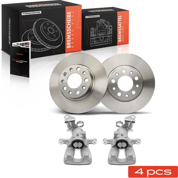 Frankberg 2X Pinza Freno+2X Dischi Freno Posteriori Per Alfa Romeo 159 Brera 939 2005-2011-image
