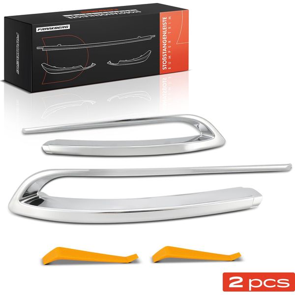 Frankberg 2X Striscia Trim Paraurti Posteriore Sinistra Destra Per Bmw Serie 5 F10 1.6L 2.0L 2.5L 3.0L 4.4L 2009-2016-image