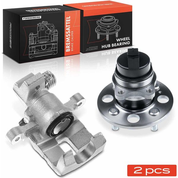 Frankberg 1X Pinza Freno + 1X Mozzo Ruota Asse Posteriore Destro Per Kia Picanto Hy 1.0L 1.1L 2005-2011-image