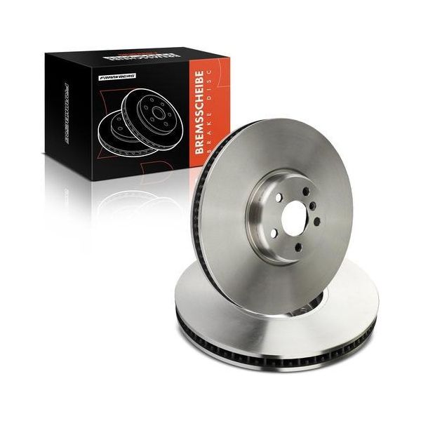 Frankberg 2X Disco Freno Asse Anteriore Sinistro Destro Per Vw Amarok Piattaforma/Telaio Anno Dal 2011-image