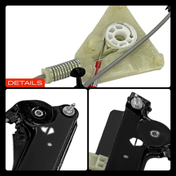 Frankberg 2X Alzacristalli Elettrici Anteriore Sinistro Destro Per Audi A3 Cabriolet 8P7 1.2L 1.4L 1.6L 1.8L 1.9L 2008-2013-image
