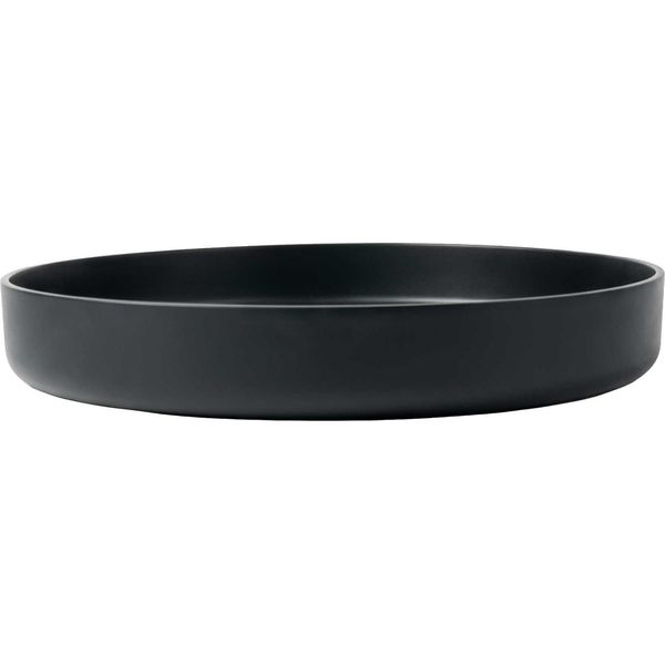 Vivanno Vaso Da Fiori In Fibra Di Vetro Oryven, Antracite Opaco - 40X6 Cm-image