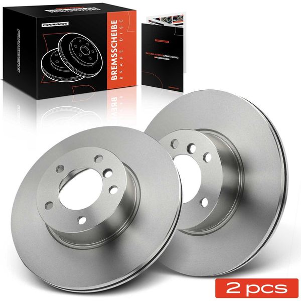 Frankberg 2X Disco Freno Asse Anteriore Sinistro Destro Per Bmw Serie 1 F20 F21 Serie 3 F30 F80 2 F23 F22 Anno 2004 In Poi-image