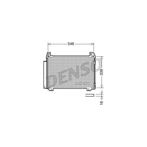 Denso Condensatore Aria Condizionata 546X339X16 Per Toyota Yaris / Vios-image