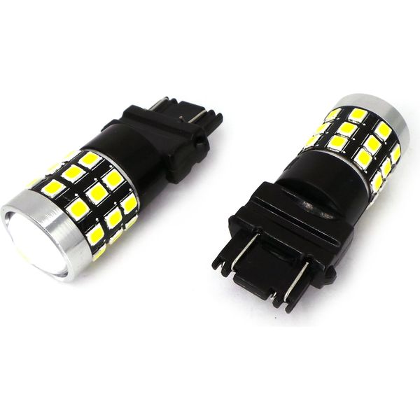 Unità Lampadina Led 3157 12-24V Canbus 1400Lm Bianco Con Lente-image