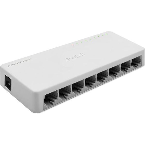 Qoltec Network Switch 8Xrj45 Port 1000Mbps Lan-image