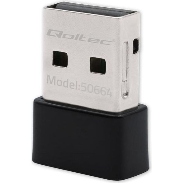 Qoltec Mini Wireless Usb Wi Fi Adapter, 650Mbps-image