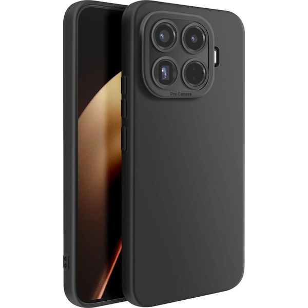 Avizar, Custodia In Silicone Xiaomi 15T Pro Con Protezione Della Fotocamera, Nero-image