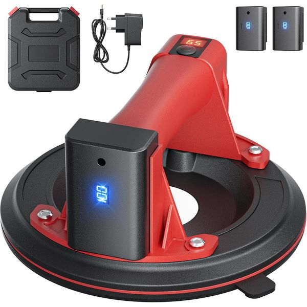 Ventosa A Vuoto - Ventosa Elettrica Per Vetro - Capacità Di Carico 200 Kg - - Rosso-image
