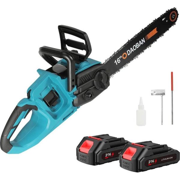 Motosega Elettrica, 16 Pollici, Motore Brushless, 2 Batterie-image