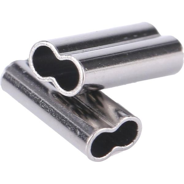 100Pcs 1.8Mm Linea Di Pesca Crimpatura Maniche Rame Tubo Connettore (#5)-image