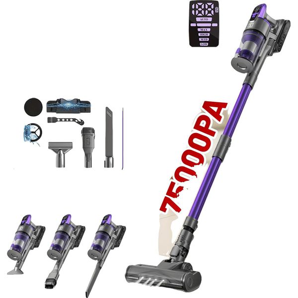 Aspirapolvere A Batteria, 650 W, Capacità Contenitore Polvere 1-2 L, Tensione 110V-240V, Autonomia 70 Minuti, 4 Livelli Di Velocità-image