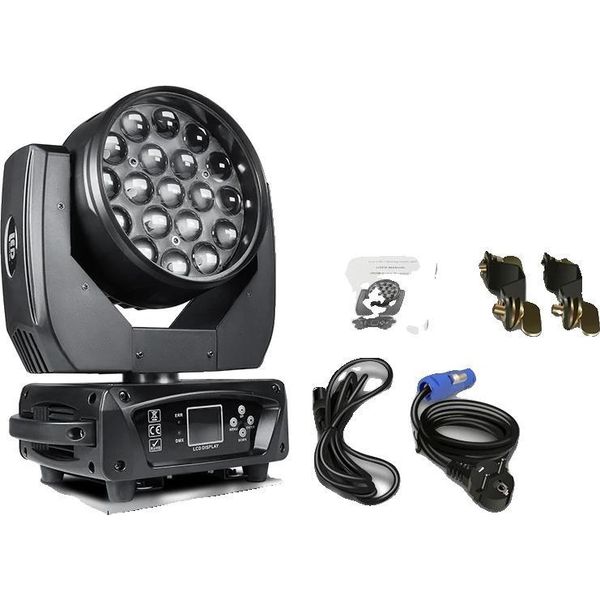 Faro Mobile, Controllo Dmx, Zoom Regolabile, Rgbw, Spina Ue-image