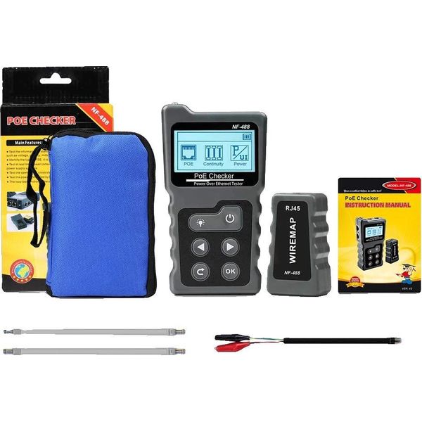 Tester Per Cavi Di Rete, Test Poe, Display Lcd, NF-488-image