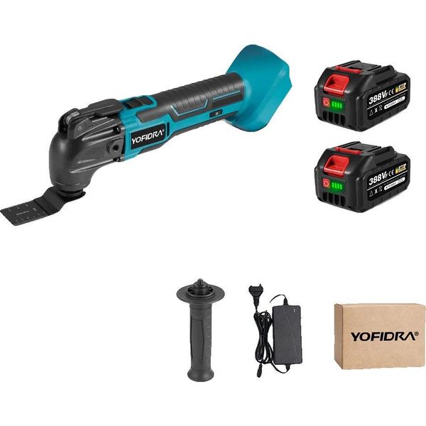 Utensile Multifunzione Oscillante, 6 Impostazioni Di Velocità, Funzionamento A Batteria, Set Di Batterie 2X388Vf-image