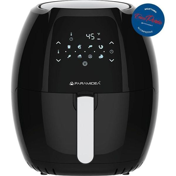 Pyramidea AF810B Friggitrice Ad Aria Calda 8 L Indipendente 1800 W Nero-image