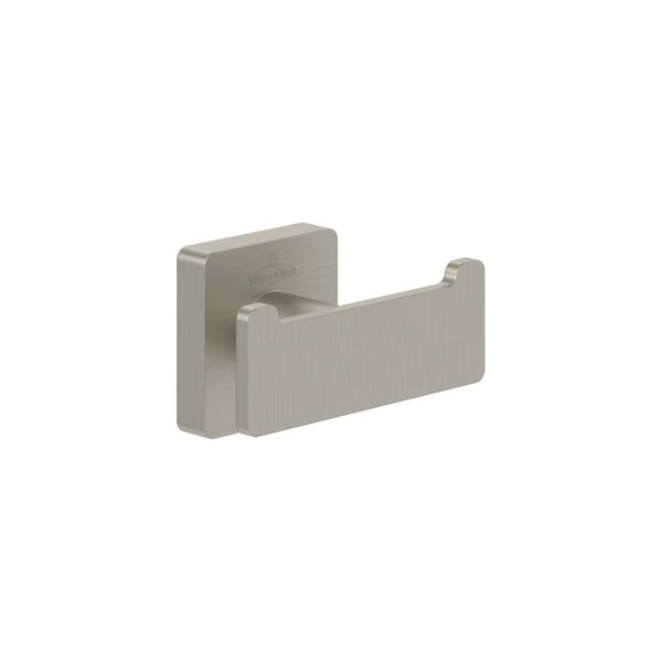 V&B Dop.-Handtuchhalter Elements Striking Brushed Nickel Black, 80X44X45Mm ; Villeroy & Boch (TVA15201200064)-image