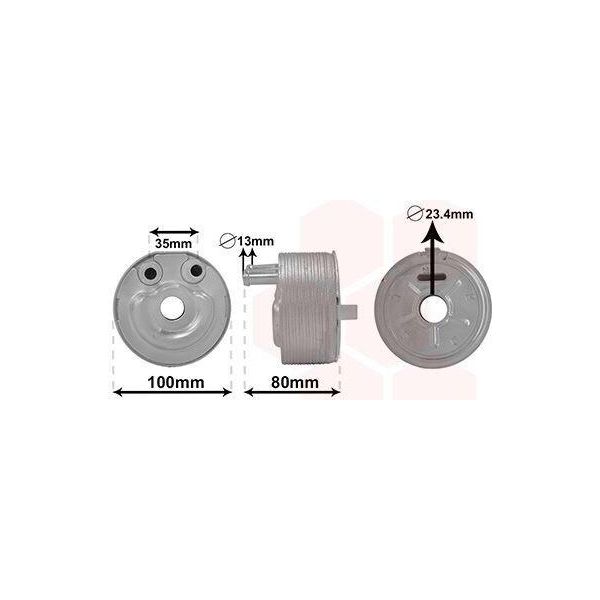 Van Wezel 33003431 Radiatore Olio Motore Per Nissan NP300 Navara Pickup (D40) Pathfinder Iii (R51) NP300 Navara Platform / Chassis (D40) Cabstar-image