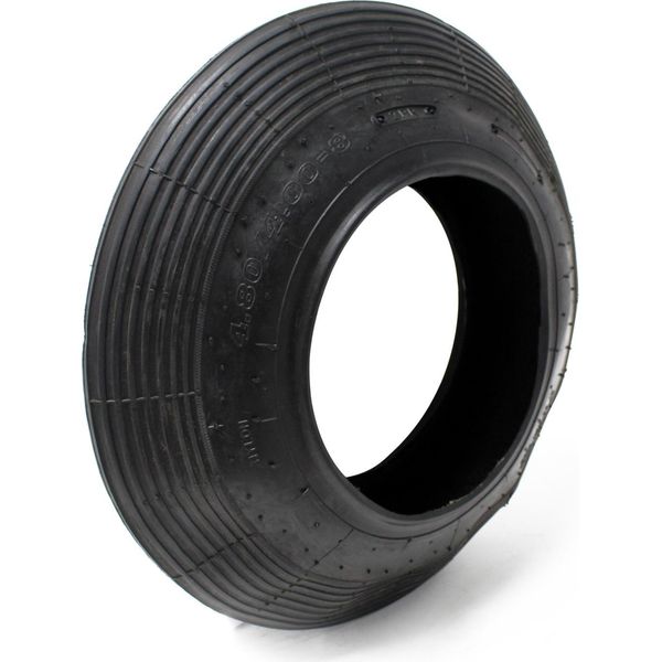 Carcassa Per Pneumatici Wiltec 4.00-8 400 X 100 Mm, 160 Kg Per Pneumatici Per Carriole, Pneumatici Per Carriole, Carcassa Per Ruote Pneumatiche-image