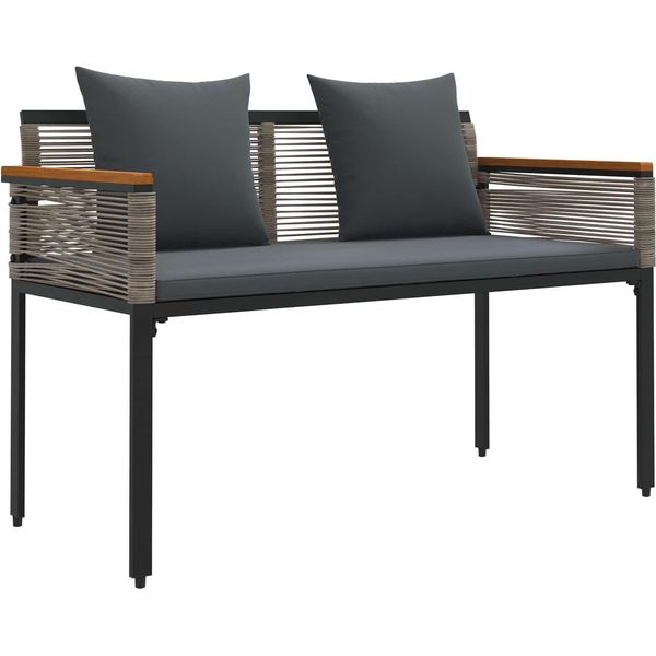 Syfax™ Panchina Da Esterno Grigio E Grigio Scuro 117 X 54 X 74.5 Cm-image