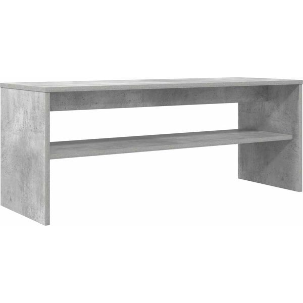 Mobile Tv Vidaxl Grigio Cemento 100 X 35 X 40 Cm Materiale In Legno-image
