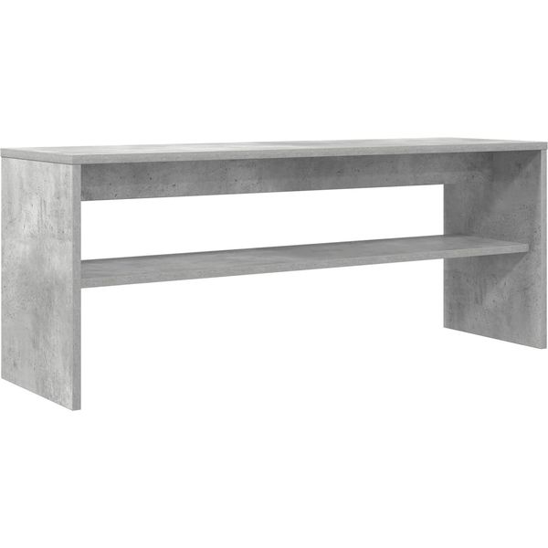 Mobile Tv Vidaxl Grigio Cemento 100 X 30 X 40 Cm Materiale A Base Di Legno-image