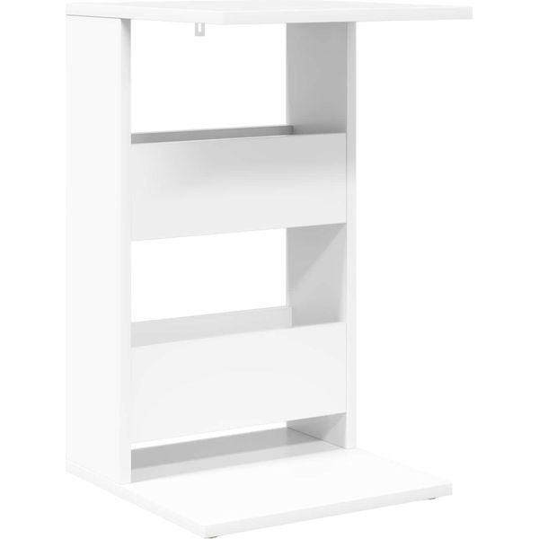 Syfax™ Tavolo Laterale Bianco 40 X 35 X 60,5 Cm Legno Multistrato-image