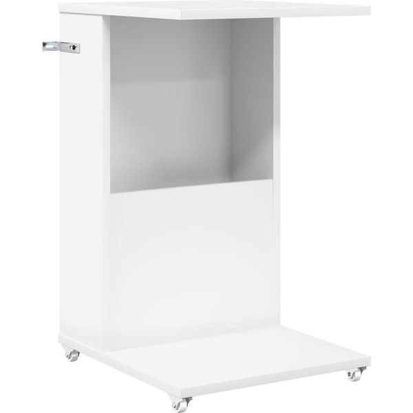 Syfax™ Tavolo Laterale Bianco 40 X 35 X 60 Cm Legno Multistrato-image
