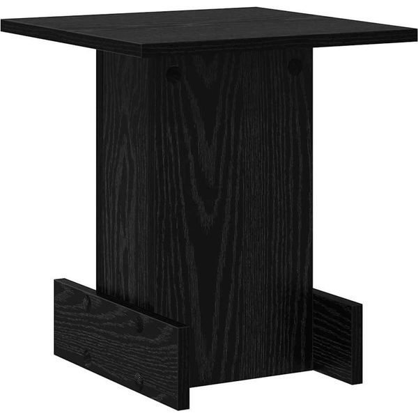 Syfax™ Tavolino Rovere Nero 35,5 X 35 X 40 Cm Legno Multistrato-image