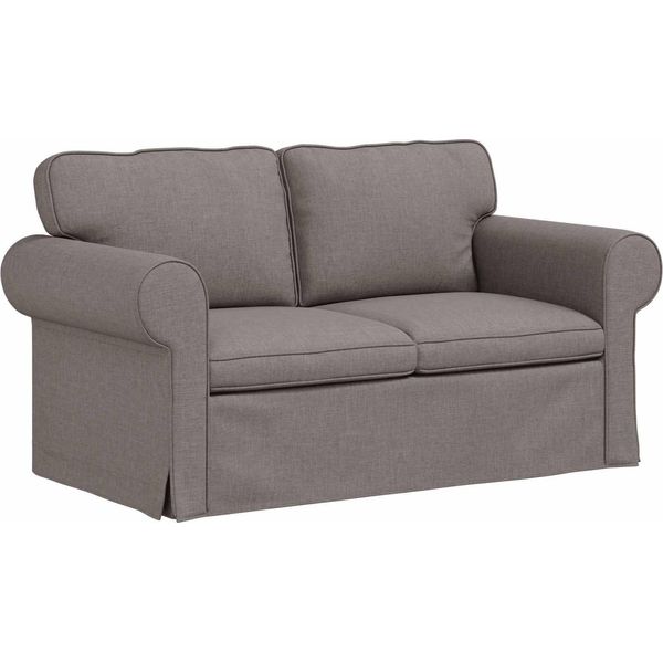 Vidaxl Divano Taupe Dimensioni Totali: 155 X 82 X 80 Cm (L X P X A) Velluto-image