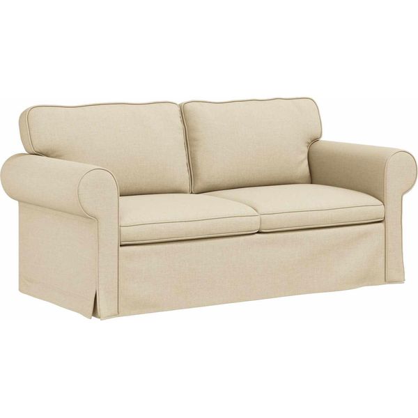 Vidaxl Divano Crema Dimensioni Totali: 175 X 82 X 80 Cm (L X P X A) Velluto-image