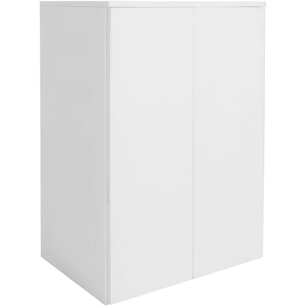 Aktenschrank Otto Home "Jarvie", Weiß, B:60Cm H:80Cm T:35Cm, Holzwerkstoff, SchräNke, Mehrzweckschrank, Push-To-Open, 2 FäCher, 60X80 Cm-image
