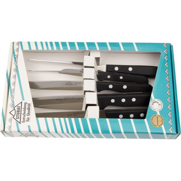 Stubai Set Di Coltelli 5 Pezzi N. 756605 Tyrol Coltello Da Cucina Coltello Da Chef Cucina In Acciaio Inox-image
