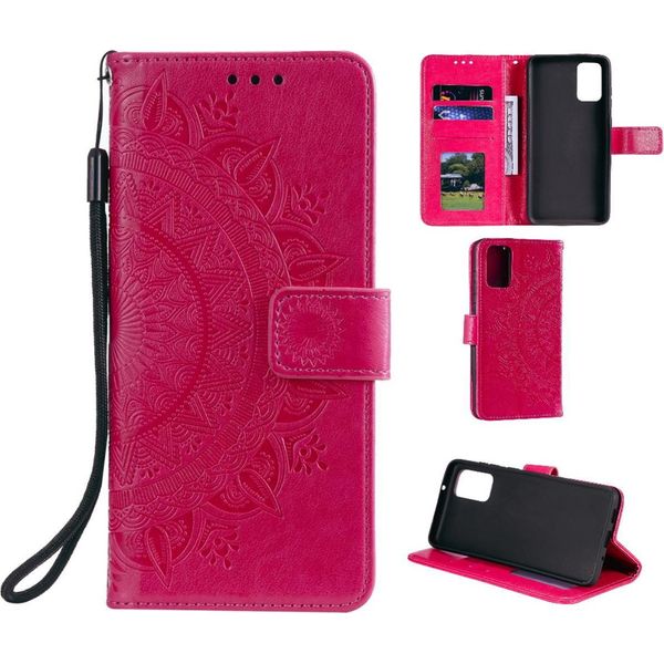 Custodia Per Samsung Galaxy S20 Plus Custodia Del Telefono Cellulare Flip Cover Protettiva Mandala Rosa-image