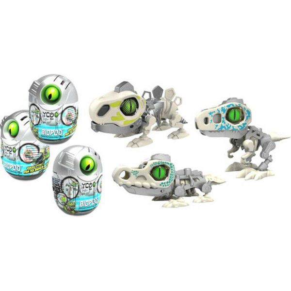Silverlit Biopod Dino Single - Costruisci Il Tuo Dino - Occhi Luminosi - Con Suono-image