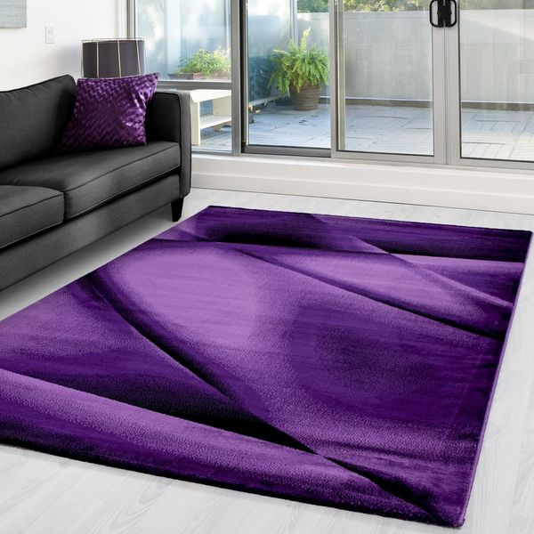 Tappeto Miami A Pelo Corto Rettangolare 200X290Cm Viola 6590-image