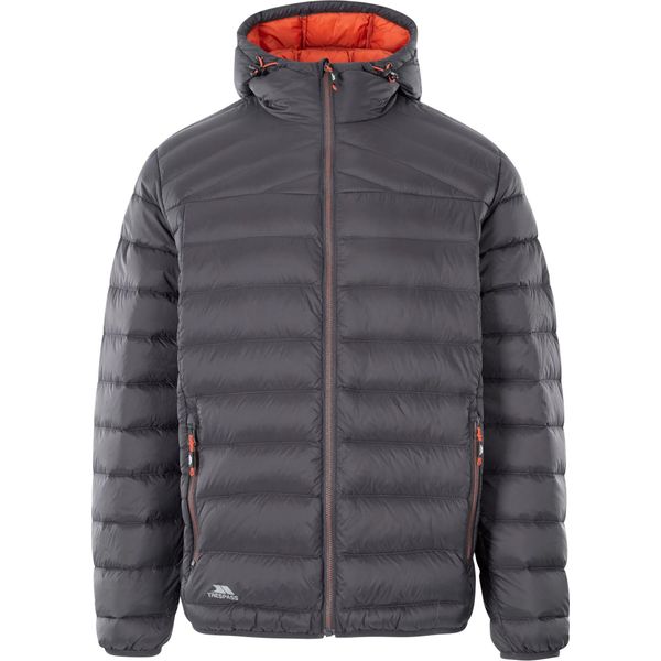 Piumino Trespass Da Uomo Whitman Ii TP4807 (L) (Grigio Scuro/Arancio Scuro)-image
