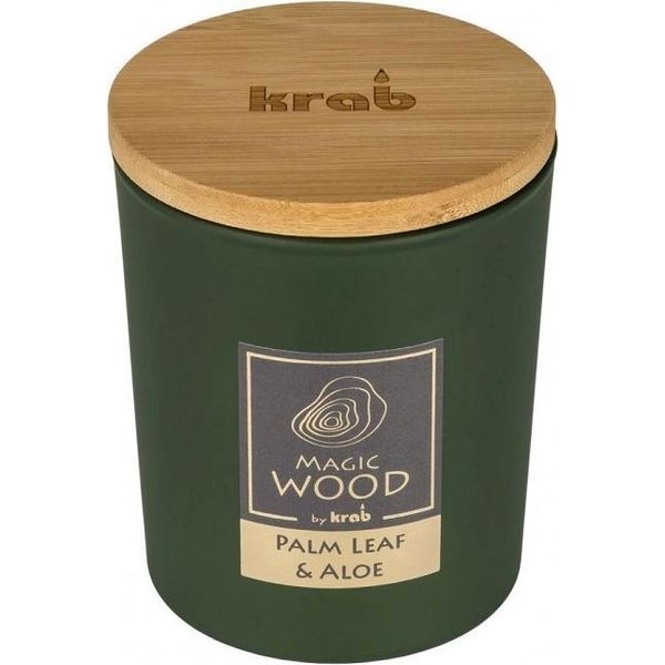 Candela Nohel Garden In Vetro Magic Wood Palm Leaf Profumata 300G-image