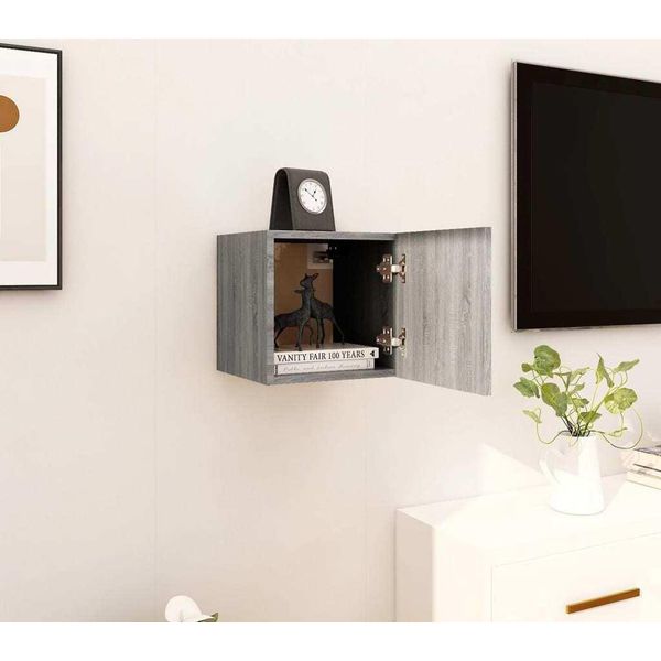 Maison Exclusive - Mobile Tv Grigio Sonoma 30,5X30X30 Cm-image