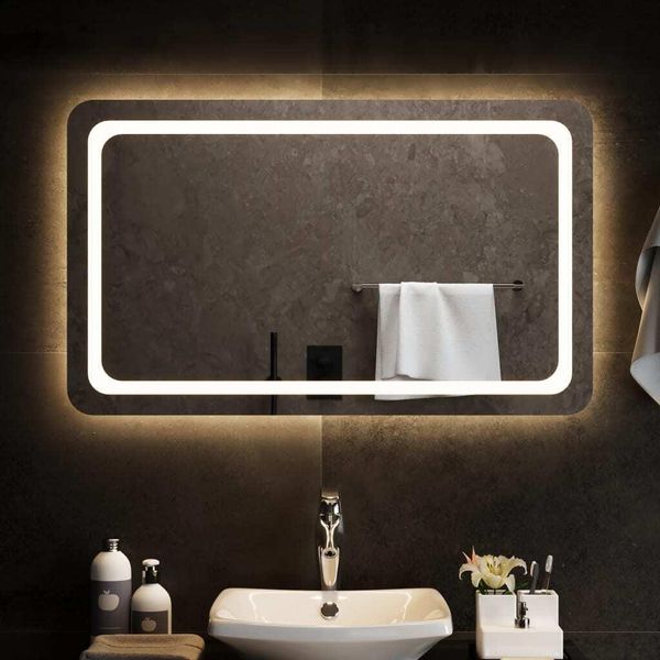 The Living Store Specchio Da Bagno A Led 100X60 Cm-image