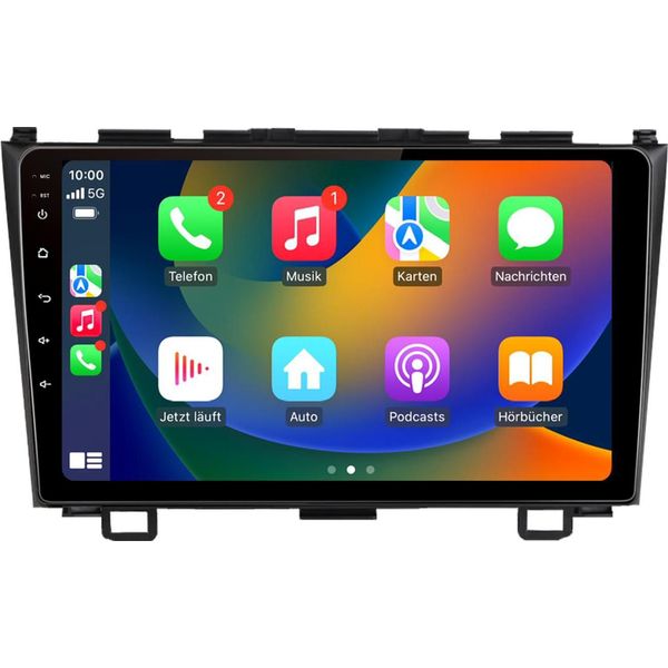 Autoradio Android Da 9 Pollici Con 64 Gb Per Honda CR-V 2007-2011 Carplay Android Auto Navigatore Bluetooth Dab+ Telecamera Posteriore-image