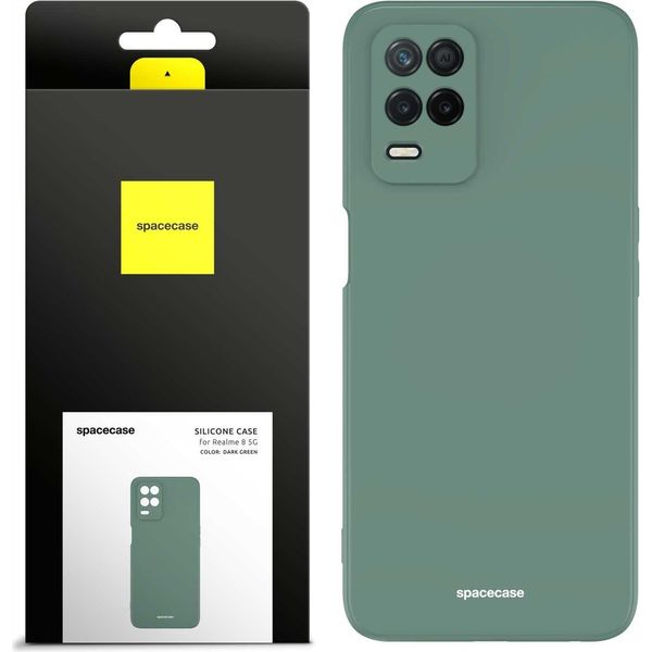Custodia In Silicone Spacecase Custodia In Silicone Per Realme 8 5G Verde-image