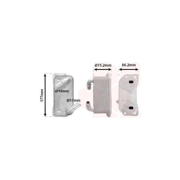 Van Wezel 59013704 Radiatore Olio Motore Per Volvo XC60 (156) Per Polestar Polestar 1-image