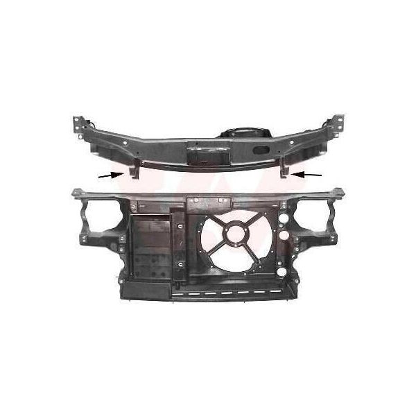 Van Wezel 5880667 - Supporto Serratura Oe 1H0805594, Anteriore Per Golf Iii (1H), Golf Cabriolet (1E), Vento (1H)-image