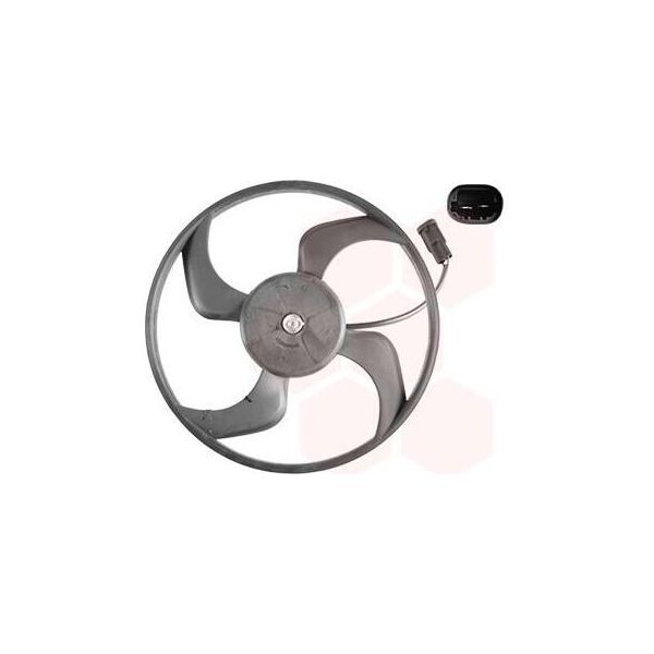Van Wezel 4040746 Ventola Di Raffreddamento Motore Ventola Di Raffreddamento Adatta Per Peugeot 307 Sw (3H) Radiatore Acqua Ø340Mm-image