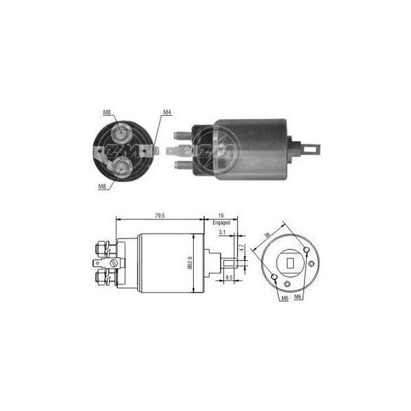Era ZM1981 - Magnetschalter Oe 21306 7005, Anlasser FüR Maverick, Pick-Up (D21), Pick-Up (D22)-image