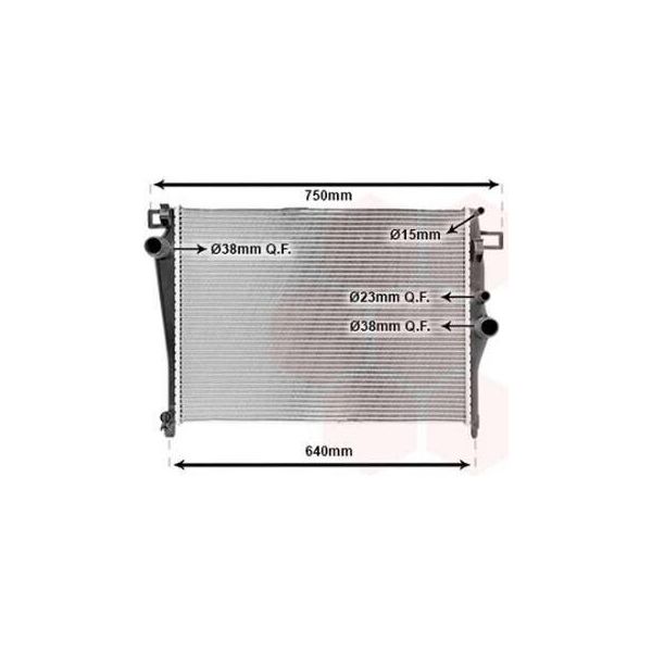 Van Wezel 30002703 - Oe 0995006903 Radiatore, Raffreddamento Motore Per Classe C (W205), Classe C (S205)-image