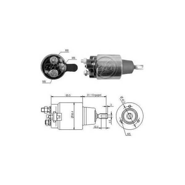 Era ZM1477 - Interruttore Solenoide, Motorino Di Avviamento Per Stratus (J), Neon I-image