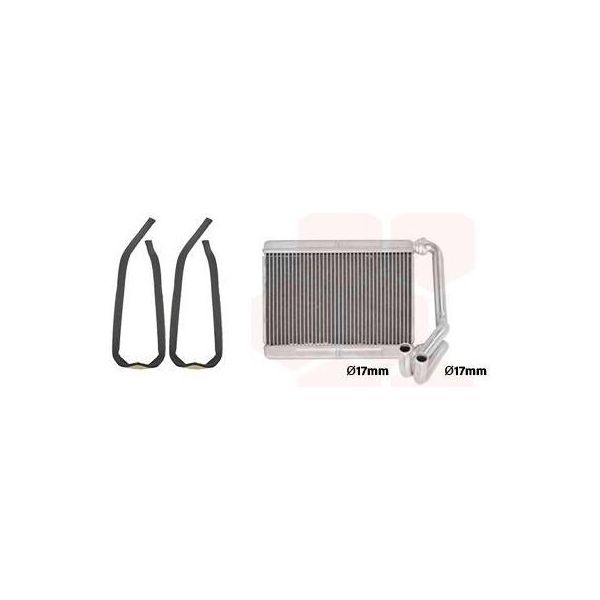 Van Wezel 53006781 Scambiatore Di Calore Radiatore Riscaldamento Interno Per Toyota Yaris Hatchback (P1) Yaris Verso (P2)-image