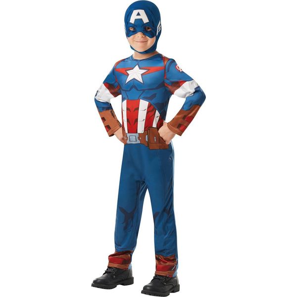 Capitan America - Costume - Bambini BN6048 (98) (Blu/Rosso/Bianco)-image